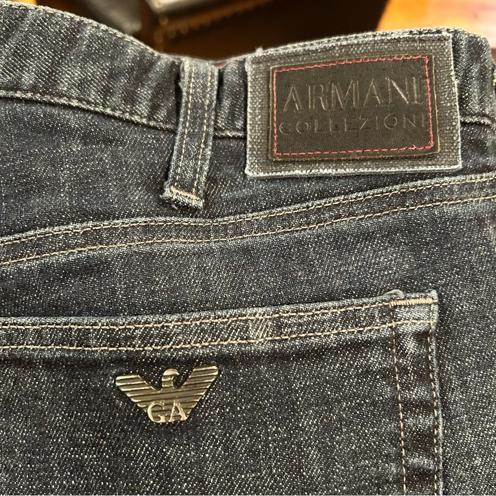 Armani Collezioni Black Jeans with Premium Denim Finish size 36